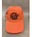 Peachtree Road Farmers Market Baseball Hat -  Tangerine with black stitching