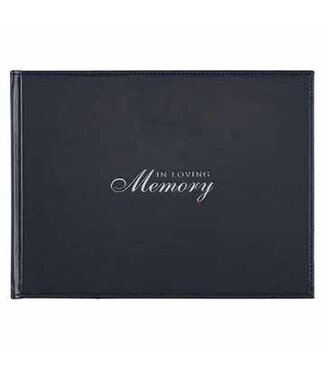Guest Book Navy in Loving Memory