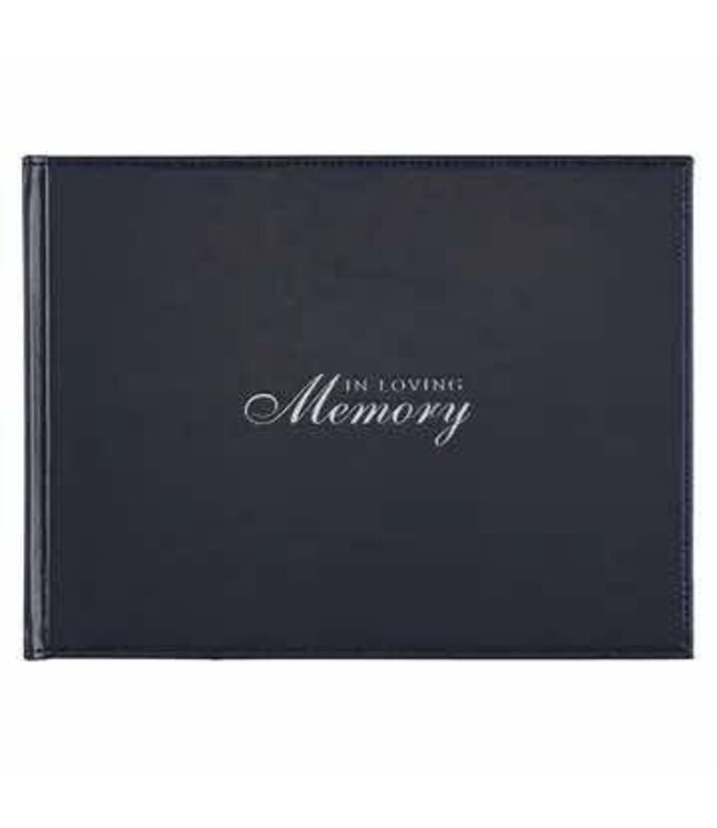 Guest Book Navy in Loving Memory