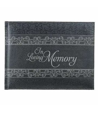 In Loving Memory Charcoal Guest Book