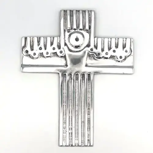 Recycled Aluminum Last Supper Large Cross