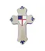 Ceramic Episcopal Sheild Cross - 8"