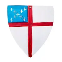 Tin Plaque Episcopal Shield