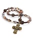 Anglican Rosary Botswana Agate & Smoky Quartz