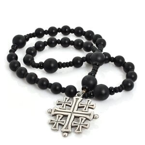 Frosted Onyx 33-bead Prayer Bead