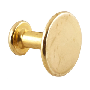 Collar Button Brass 1/2 In  Sold Individually