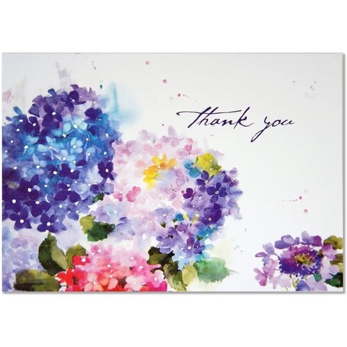 Hydrangeas Thank You Notes Cards