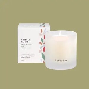 Palo Santo Sage Soy Candle Love Heals Collection