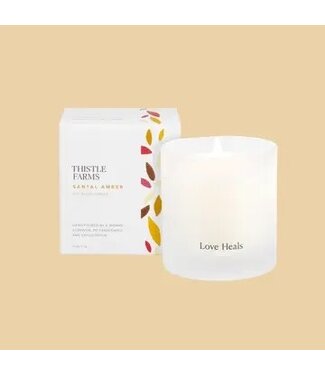 Santal Amber Soy Candle Love Heals Collection