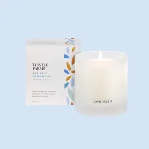 Sea Salt Driftwood Soy Candle Love Heals Collection