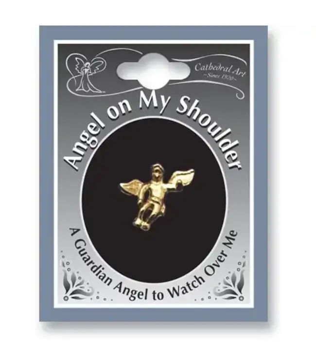 Angel On My Shoulder Lapel Pin
