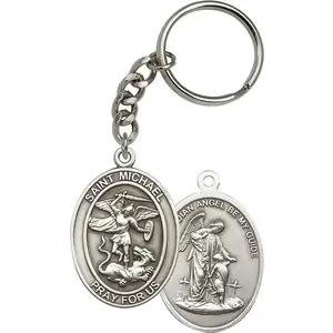 St Michael the Archangel KeyChain - Oval