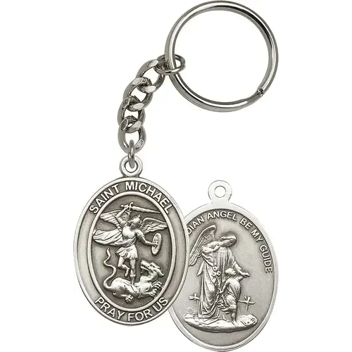 St Michael the Archangel KeyChain - Oval