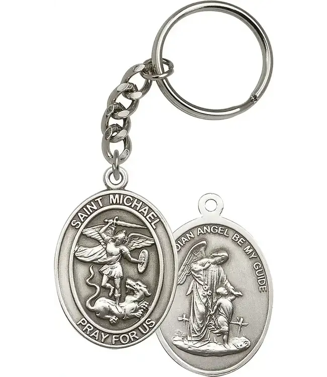 St Michael the Archangel KeyChain - Oval