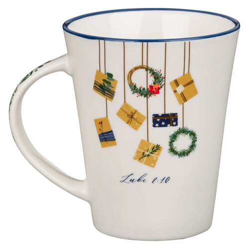 Ceramic Mug Feliz Navidad Luke 2:10