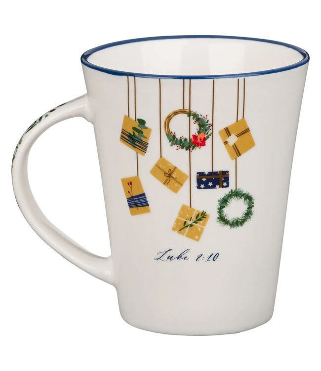 Ceramic Mug Feliz Navidad Luke 2:10
