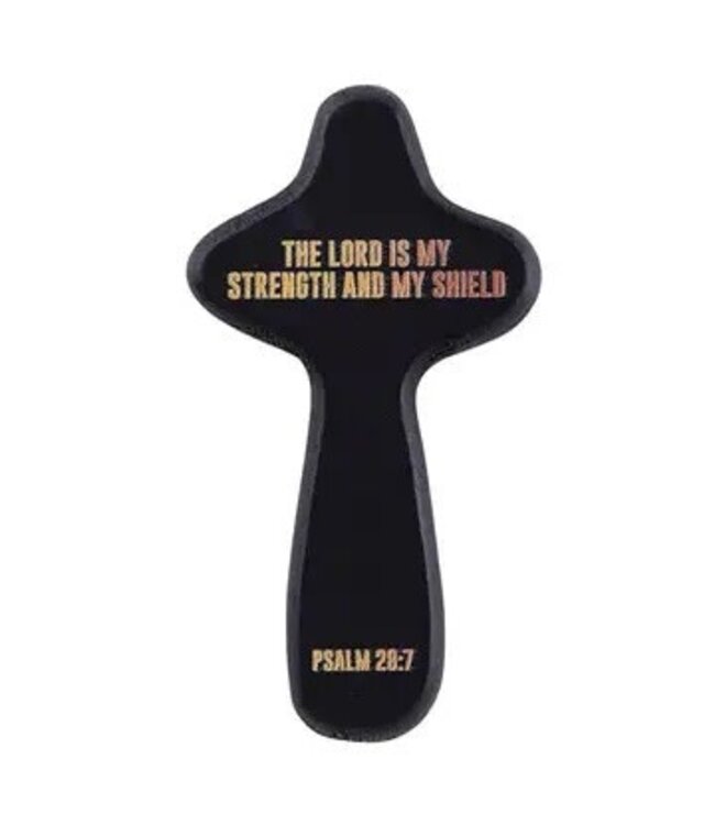 Handheld Cross - Strength & Shield 4"