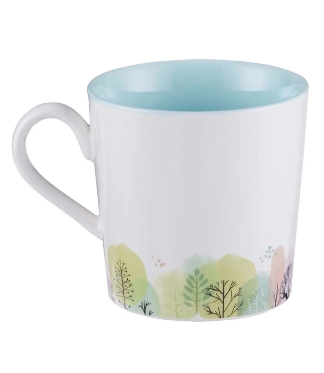 Mug Blue/White Trees Teacher Plant Seeds