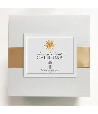 Classical Advent Calendar with Easel