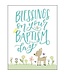 With Scripture Religious Greeting Card - Baptism Flowers