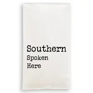 French Graffiti Southern Spoken Here Dishtowel