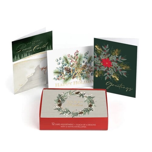 Evergreen Assortment Boxed Holiday Cards