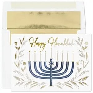 Hanukkah Menorah Boxed Holiday Cards