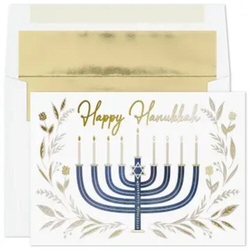 Hanukkah Menorah Boxed Holiday Cards