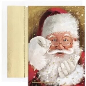 Sparkling Santa Boxed Holiday Cards