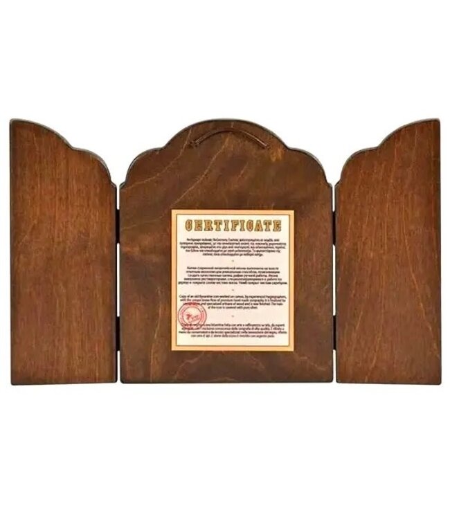 Jesus Christ Pantocrator Silk Screen Triptych Icons