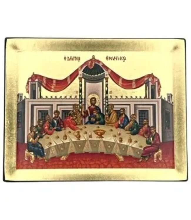 The Last Supper Silk Screen Icon  - 9. 1 x 11.4"