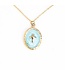 Shine Bright Cross Pendant in Mint 16-18"