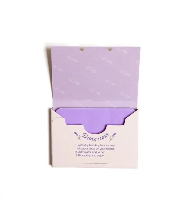 Lavender Paper Soap