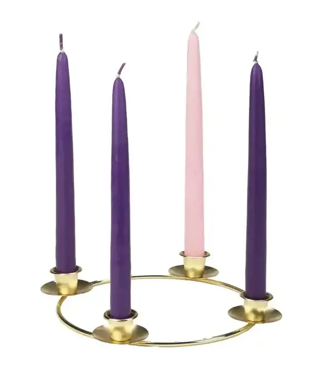 Advent Ring Brass Tone - 10.5" Diameter