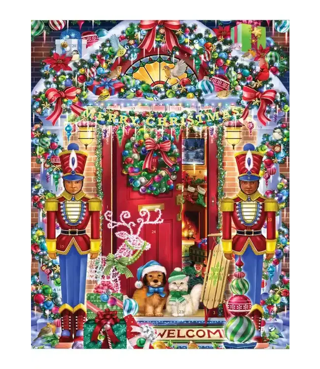 Christmas Doorway Advent Calendar - 14"x11"