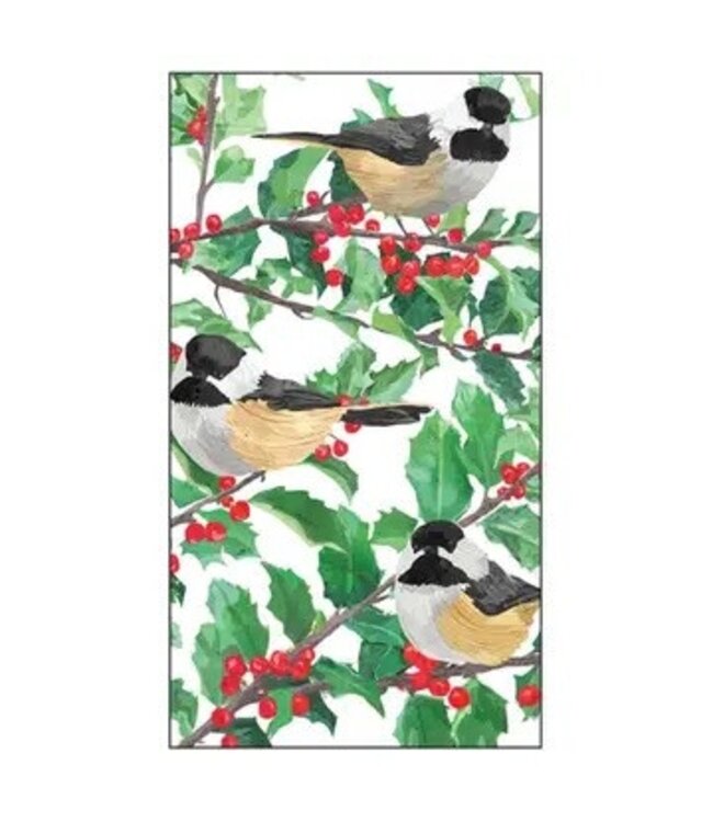Gt-Yuletide Chickadees, White