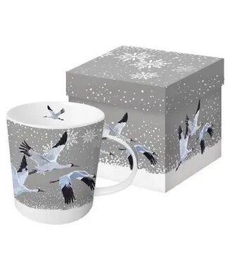 Mug in Gift Box- Snowfall Cranes