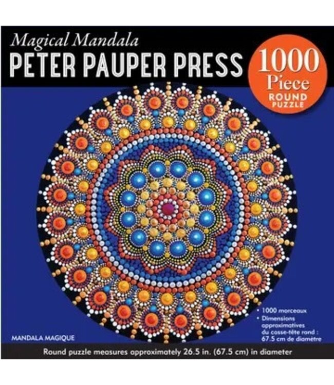 Magical Mandala 1000 Piece Round Jigsaw Puzzle
