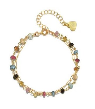 Paperclip Bracelet - Tourmaline