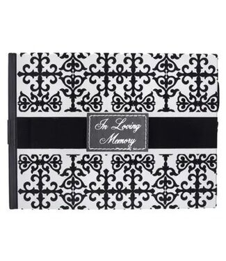 Guest Book Black/White in Loving Memory