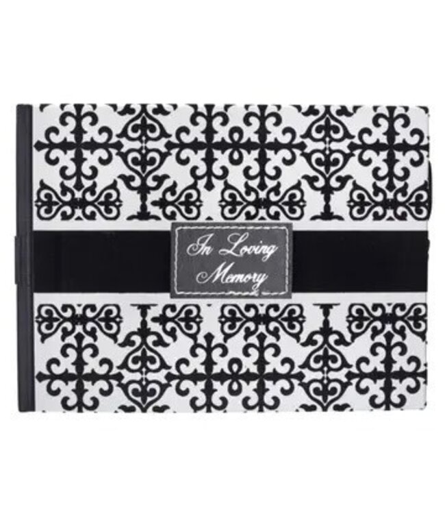 Guest Book Black/White in Loving Memory