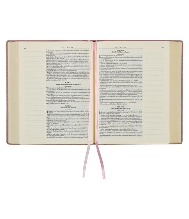 Kjv Note-Taking Bible Lp Faux Leather Hc, Mauve