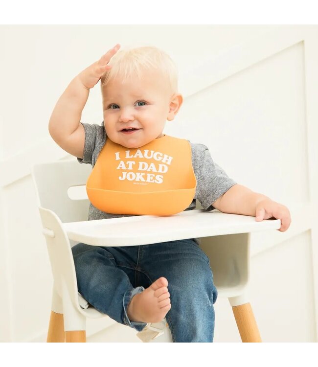 I Laugh At Dad Jokes Wonder Bib