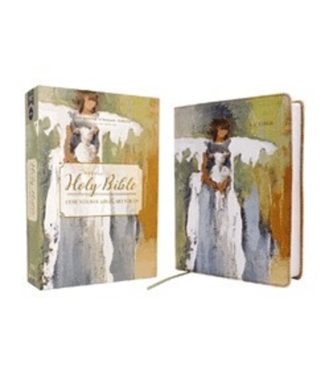 Nrsvue, Holy Bible, Anne Neilson Angel Art Series, Leathersoft, Multi-Color, Comfort Print
