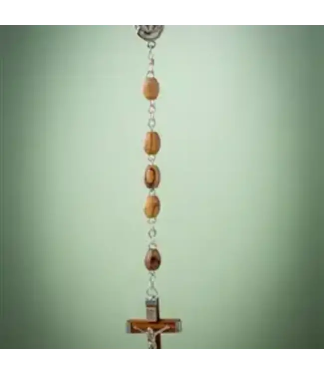 Olive Wood Rosary with Water from the Jordan River