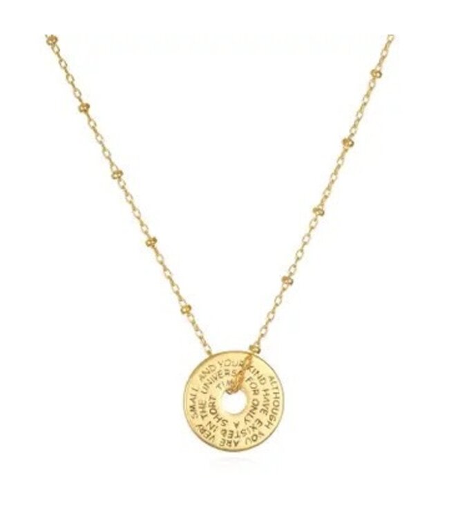 Inspiring Coin Necklace
