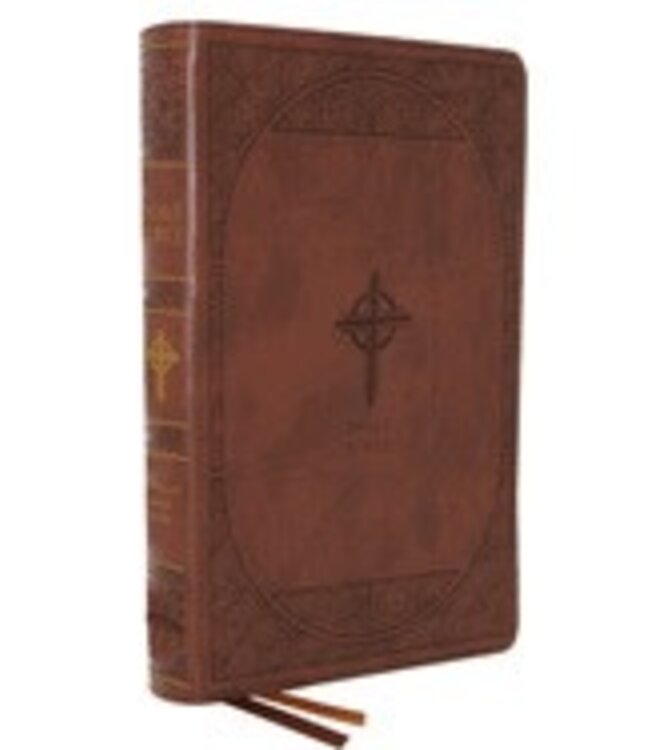 Nabre, New American Bible, Revised Edition, Catholic Bible, Large Print Edition, Leathersoft, Brown