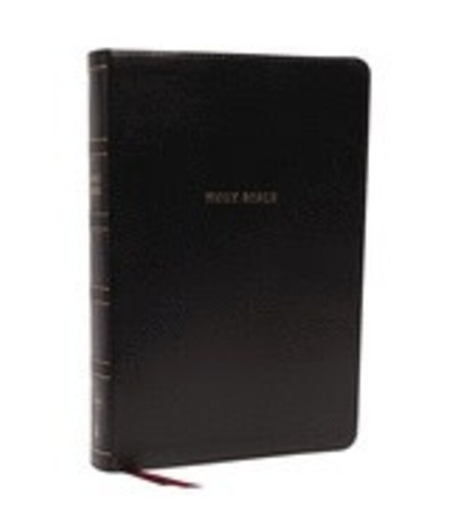 Nkjv, Reference Bible, Super Giant Print, Leathersoft, Black, Red Letter Edition, Comfort Print