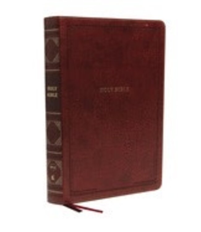 Nkjv, Reference Bible, Super Giant Print, Leathersoft, Brown, Red Letter Edition, Comfort Print