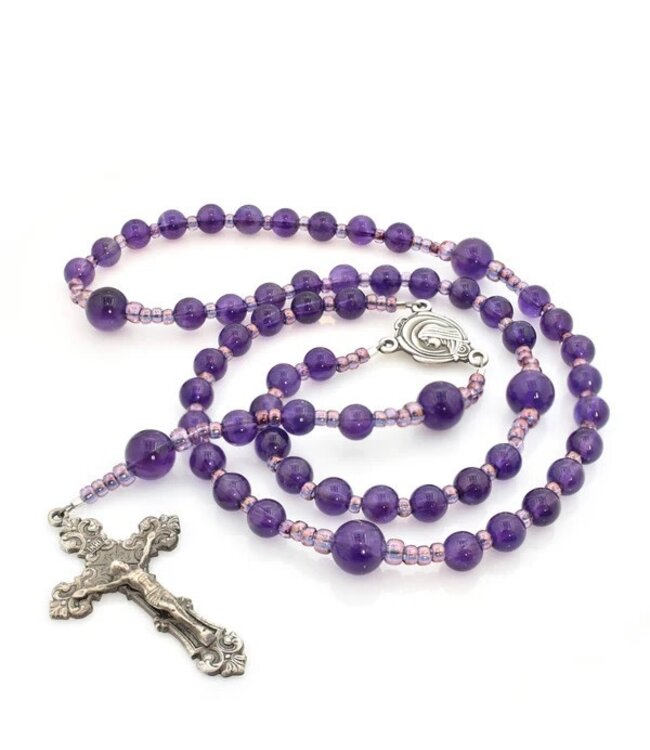 Amethyst Catholic Rosary
